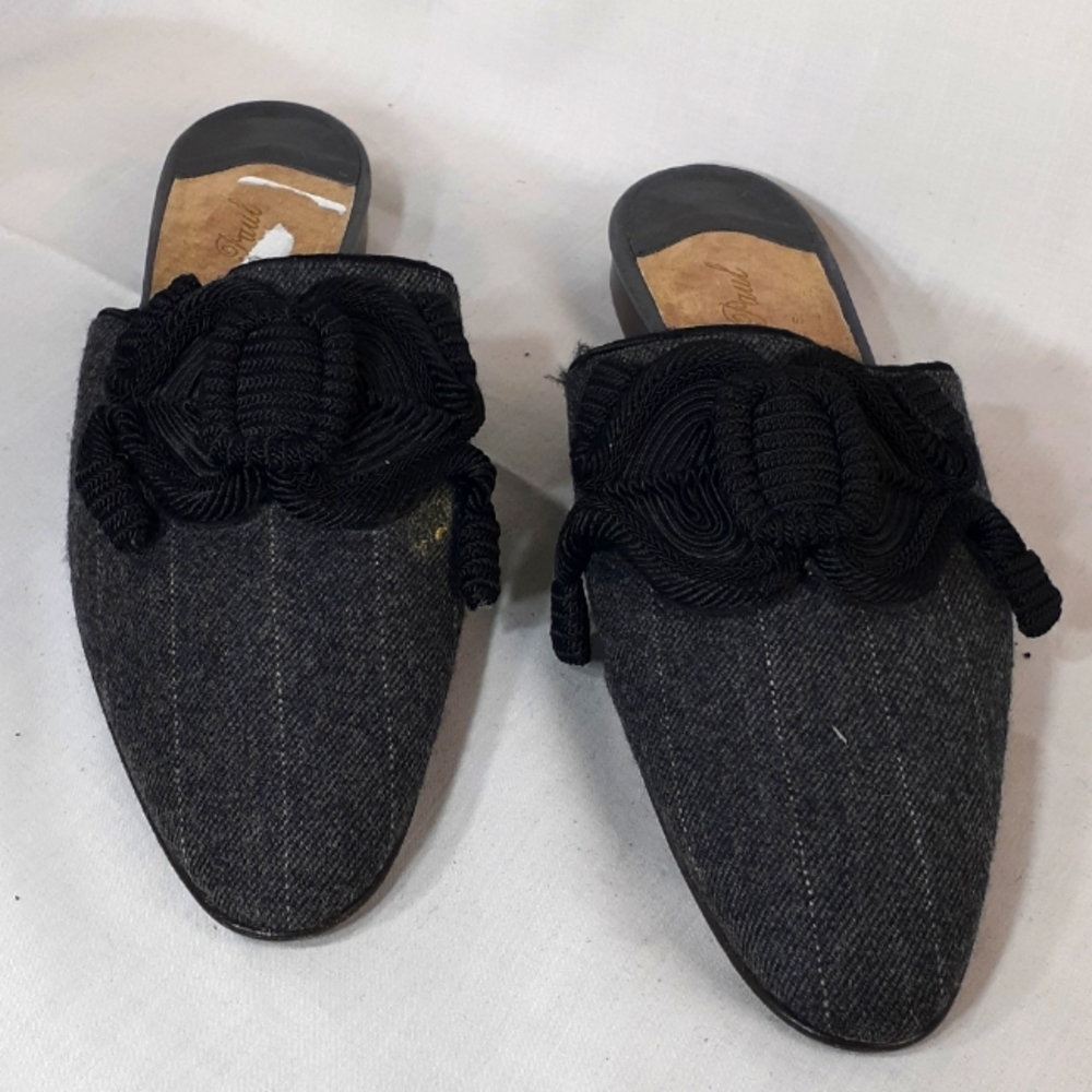 Evelyn Paul black and grey loafer slippers new with tags
